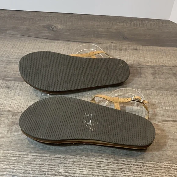 Rainbow braided T strap sandals size Medium 6.5-7.5 - Picture 6 of 8